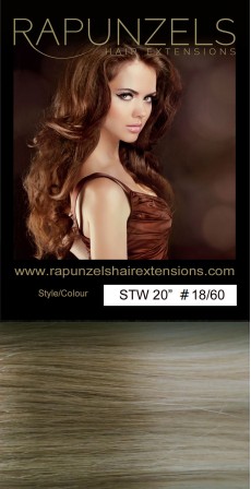 65 Gram 18" Hair Weave/Weft Colour #18/60 Dip Dye/Ombre (Half Head)